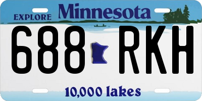 MN license plate 688RKH