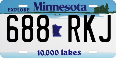 MN license plate 688RKJ