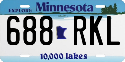 MN license plate 688RKL