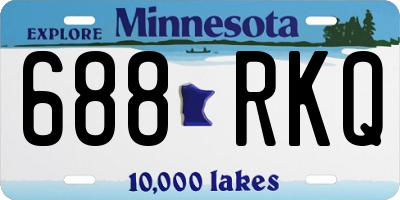 MN license plate 688RKQ