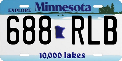 MN license plate 688RLB