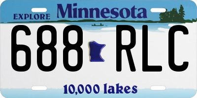 MN license plate 688RLC