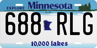 MN license plate 688RLG