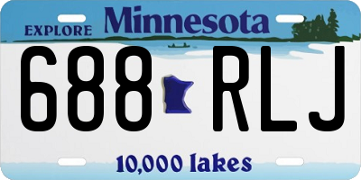 MN license plate 688RLJ