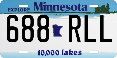 MN license plate 688RLL