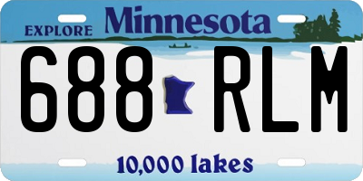 MN license plate 688RLM