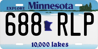 MN license plate 688RLP