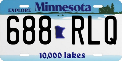 MN license plate 688RLQ
