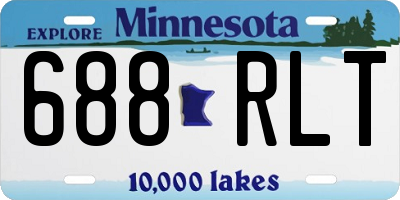 MN license plate 688RLT
