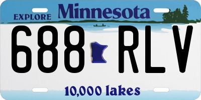 MN license plate 688RLV