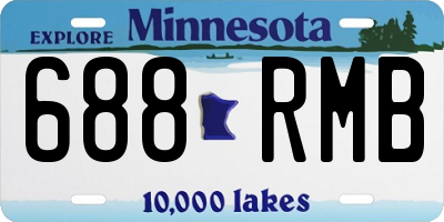 MN license plate 688RMB