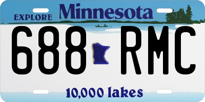 MN license plate 688RMC