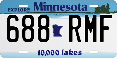 MN license plate 688RMF