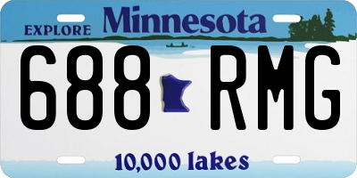 MN license plate 688RMG