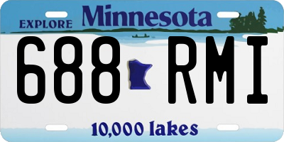 MN license plate 688RMI