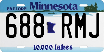 MN license plate 688RMJ
