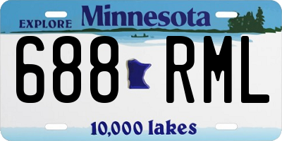 MN license plate 688RML