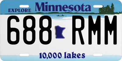 MN license plate 688RMM