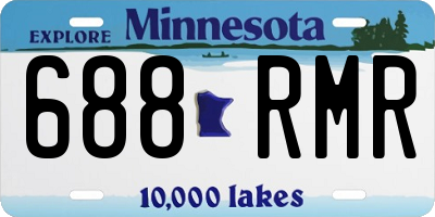 MN license plate 688RMR