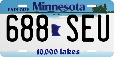 MN license plate 688SEU