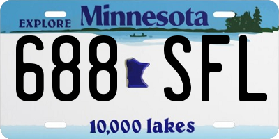 MN license plate 688SFL