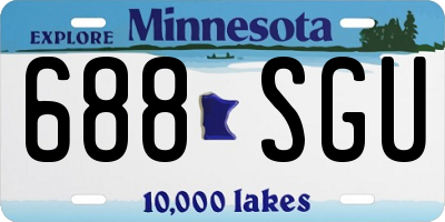 MN license plate 688SGU