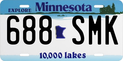 MN license plate 688SMK