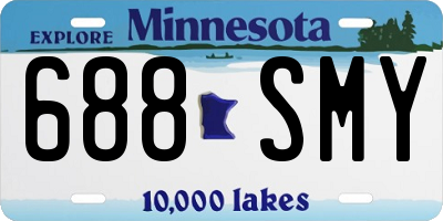 MN license plate 688SMY