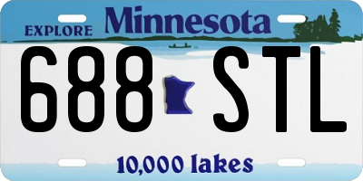 MN license plate 688STL
