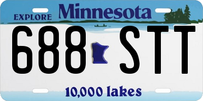 MN license plate 688STT