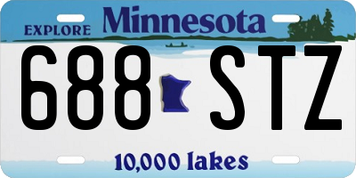 MN license plate 688STZ