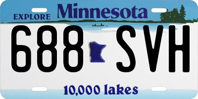 MN license plate 688SVH