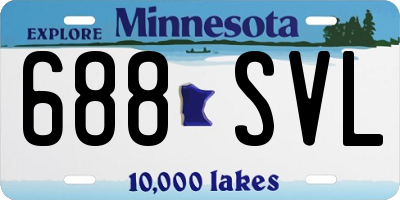 MN license plate 688SVL