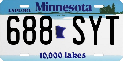 MN license plate 688SYT