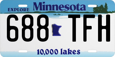 MN license plate 688TFH