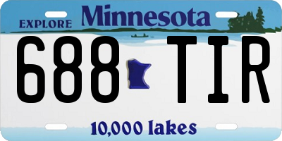 MN license plate 688TIR