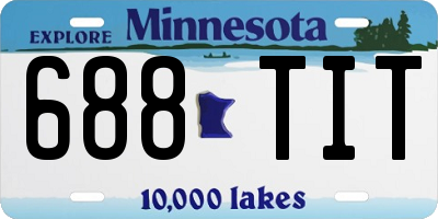 MN license plate 688TIT