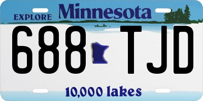 MN license plate 688TJD
