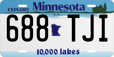 MN license plate 688TJI