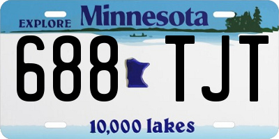 MN license plate 688TJT