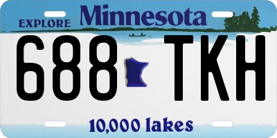 MN license plate 688TKH