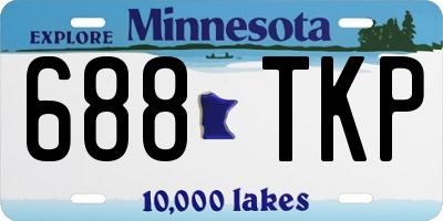MN license plate 688TKP