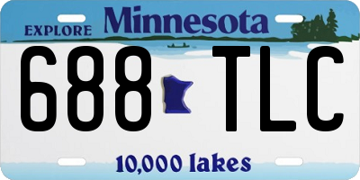 MN license plate 688TLC
