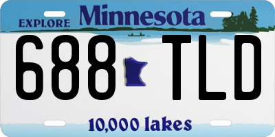 MN license plate 688TLD