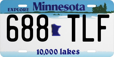 MN license plate 688TLF