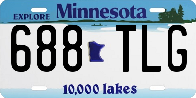 MN license plate 688TLG