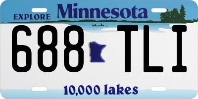 MN license plate 688TLI
