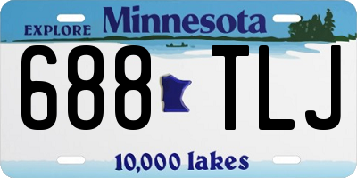 MN license plate 688TLJ
