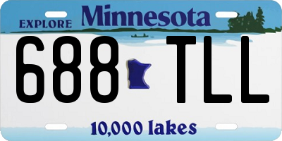 MN license plate 688TLL