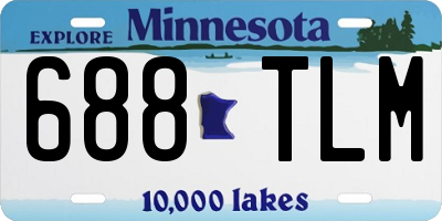 MN license plate 688TLM